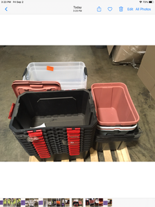 Pallet if Plastic Bins See Terms on Auction