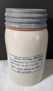 lot 20 image: RWCS Collectible Fruit Jar and Sponge Ware Bowl