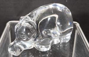 lot 175 image: Villeroy & Boch Crystal Hippo plus Crystal Serving Pieces