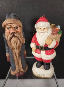 lot 180 image: Trio of Santa Claus Figures
