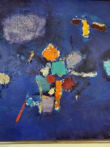 lot 188 image: Ferro Blue Abstract Oil Painting