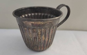 lot 279 image: Vintage Sterling Cup & Basket Set