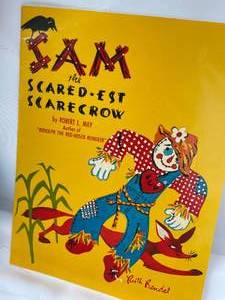 lot 248 image: Sam The Scared-Est Scarecrow Doll and Book From 1972