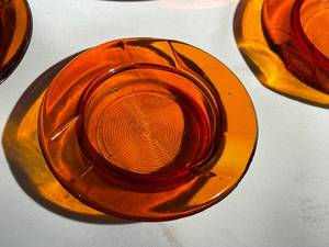 lot 311 image: 1960s Amber Glass Ash Trays