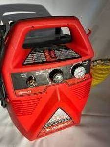 lot 313 image: Husky 1.75 Gallon 135 PSI Air Compressor Model Y1010