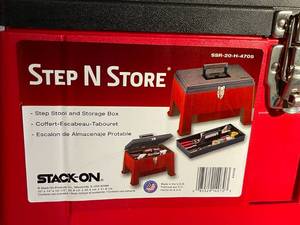 lot 431 image: Stack-On Step-N-Store Stool