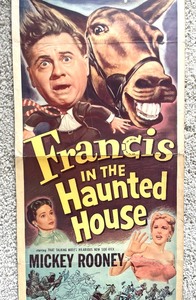 lot 369 image: Vintage Francis in the Haunted House Promotional Movie Poster