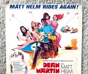 lot 376 image: Vintage The Ambushers Starring Dean Martin Promotional Movie Poster