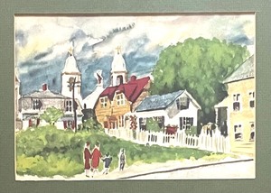 lot 419 image: Stunning Framed Watercolor Art