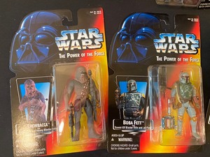 lot 361 image: Collection of 11 Start Wars The Power of the Force Action Figurines