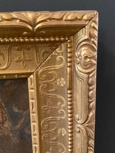 lot 342 image: Vintage Framed Print and Gilded Frame