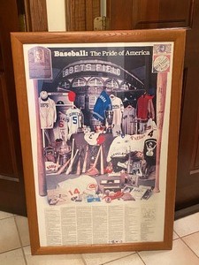 lot 281 image: Large Fun Framed Baseball Print