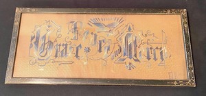 lot 284 image: Framed Vintage Sampler