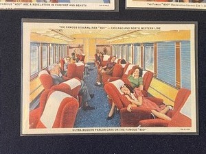 lot 221 image: Six Streamliner Vintage Post Cards