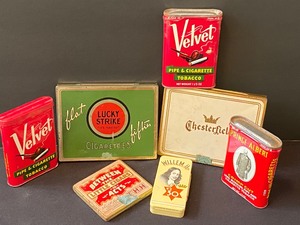 lot 224 image: Collection of Vintage Tobacco and Cigarette Tins