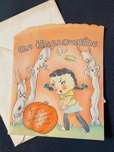 lot 209 image: Vintage Halloween Ephemera