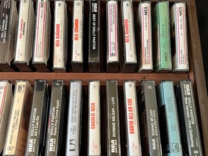 lot 202 image: Variety of Vintage Music Cassettes with Case