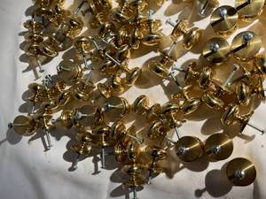lot 460 image: Large  Lot of Brass Knobs