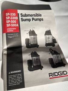 lot 481 image: Rigid AquaPro12 HP Submersible Sump Pump Model SP-500