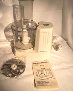 lot 496 image: Hamilton Beach Food Processor Model 70100
