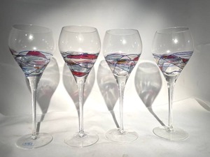 lot 502 image: 4 Milano Wine Glasses