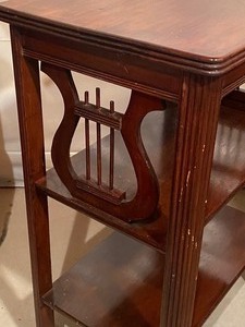 lot 318 image: Vintage Ornate Wooden Accent Table