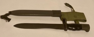 lot 321 image: Vintage US Military Bayonet with Scabbard