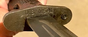 lot 323 image: Vintage U.S. M5A1 Bayonet with Scabbard