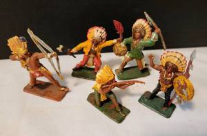 lot 528 image: Vintage Native American Themed Toys