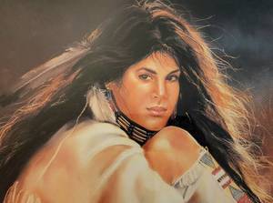 lot 534 image: Autographed Maija Signed Print - Night Spirits Women