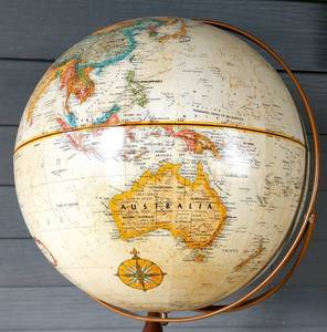 lot 536 image: Decorative Globe on Wooden Stand