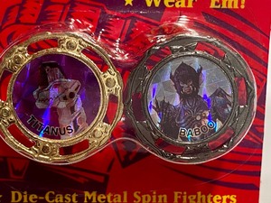 lot 327 image: Two Packages of Power Rangers Spin Fighters - New in Package