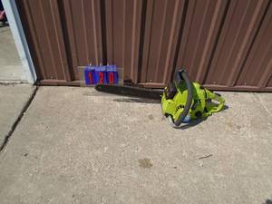 Poulan 16 chainsaw. Good used condition. Tested & works. As shown.