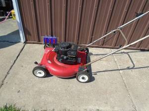 Noma 3.5 hp push lawn mower. Good used condition. Tested & works. As shown.