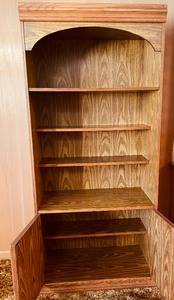 lot 55 image: Vintage Shelf with Lower Cabinet