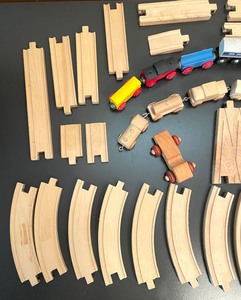 lot 73 image: Choo Choo Wonderful Wooden Trains and Tracks