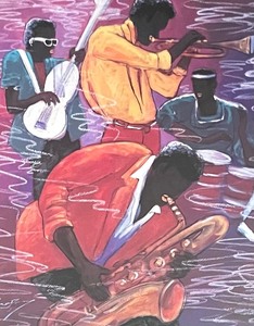 lot 78 image: Jazz Band II Framed Art