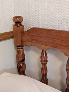 lot 114 image: Vintage Wood Twin HeadboardFrame
