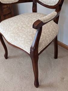 lot 118 image: Elegant Upholstered Armchair
