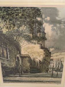 lot 123 image: Framed Vintage Corniche Dor Print