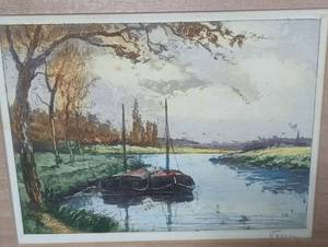 lot 125 image: Pair of Framed Vintage Scenic Prints