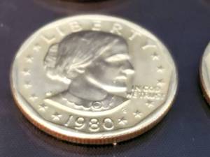 (6) U.S. Susan B Anthony Dollar Coins Lot