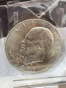 1971 Un-Circulated Eisenhower Silver Dollar Coin