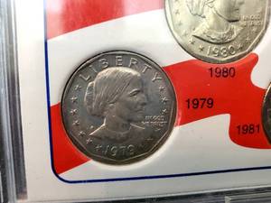 (3) U.S. Susan B Anthony Dollar Coins Lot