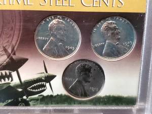 (3) World War II Steel Pennies Lot