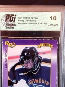 2004 Rookie Preview Sidney Crosby Card #56 PGI Grade Gem Mint 10