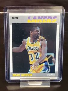 1987-88 Fleer Basketball Magic Johnson Card #67