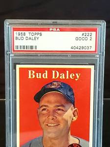 1958 Topps Bud Daley Card #222 PSA Graded Good 2