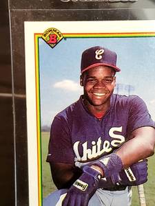 1990 Bowman Tiffany Baseball Frank Thomas Rookie Card #320