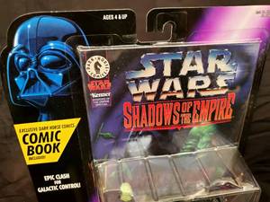 Star Wars Shadows of the Empire Comic 2 pack Prince Xizor vs. Darth Vader & Boba Fett Lot